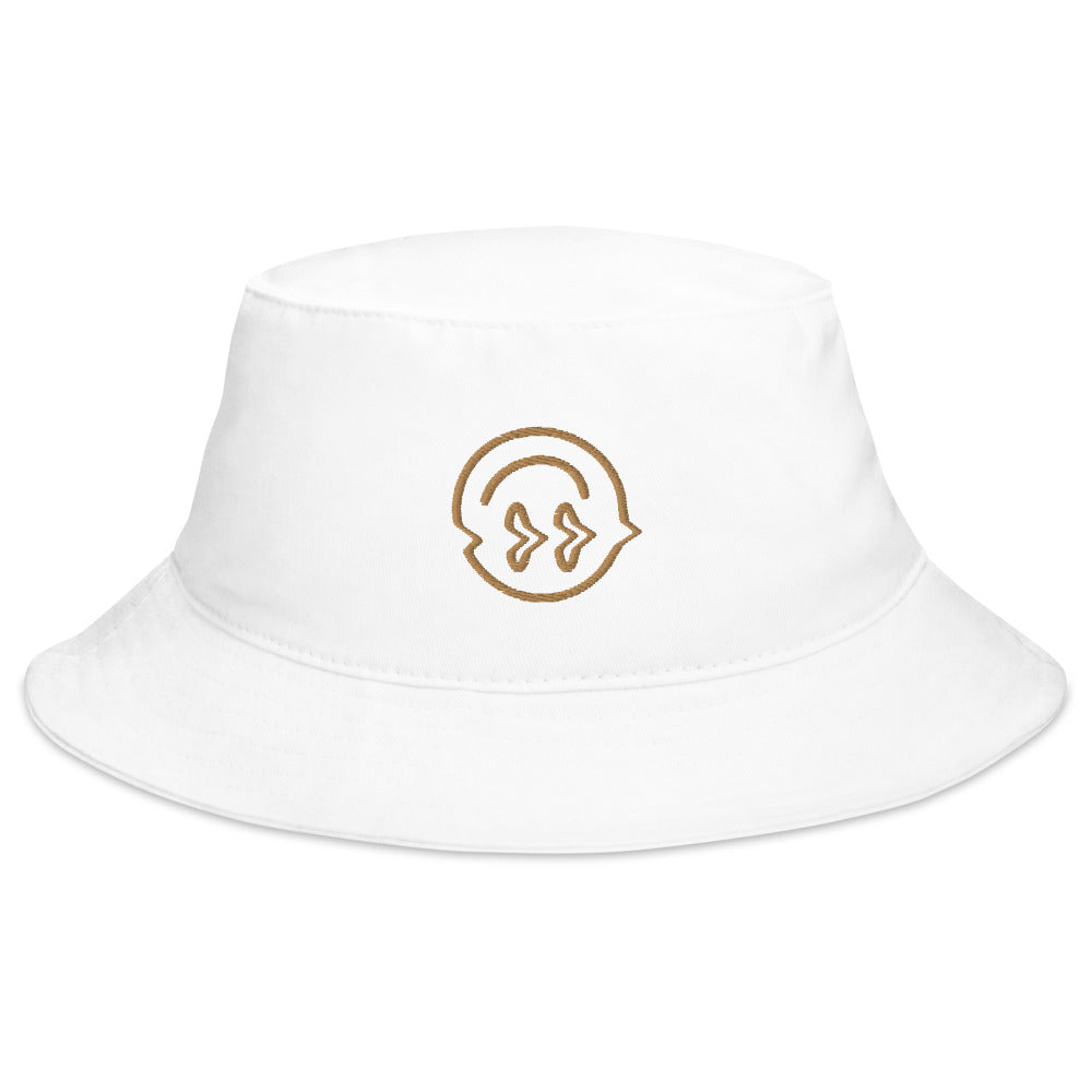 Smiley Bucket Hat, Black